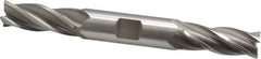 OSG - 9/16", 1-3/8" LOC, 5/8" Shank Diam, 5" OAL, 4 Flute, Cobalt Square End Mill - Double End, Uncoated, Spiral Flute, 30° Helix, Right Hand Cut, Right Hand Flute, Series 542 - Eagle Tool & Supply
