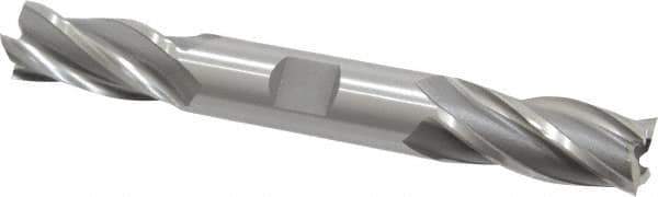 OSG - 5/8", 1-3/8" LOC, 5/8" Shank Diam, 5" OAL, 4 Flute, Cobalt Square End Mill - Double End, Uncoated, Spiral Flute, 30° Helix, Right Hand Cut, Right Hand Flute, Series 542 - Eagle Tool & Supply