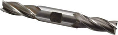 OSG - 21/32", 1-5/8" LOC, 3/4" Shank Diam, 5-5/8" OAL, 4 Flute, Cobalt Square End Mill - Double End, Uncoated, Spiral Flute, 30° Helix, Right Hand Cut, Right Hand Flute, Series 542 - Eagle Tool & Supply