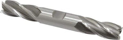 OSG - 3/4", 1-5/8" LOC, 3/4" Shank Diam, 5-5/8" OAL, 4 Flute, Cobalt Square End Mill - Double End, Uncoated, Spiral Flute, 30° Helix, Right Hand Cut, Right Hand Flute, Series 542 - Eagle Tool & Supply