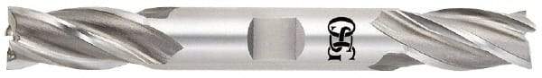 OSG - 7/8", 1-7/8" LOC, 7/8" Shank Diam, 6-1/8" OAL, 4 Flute, Cobalt Square End Mill - Double End, Uncoated, Spiral Flute, 30° Helix, Centercutting, Right Hand Cut, Right Hand Flute, Series 543 - Eagle Tool & Supply