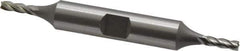 OSG - 1/8", 3/8" LOC, 3/8" Shank Diam, 3-1/16" OAL, 4 Flute, Cobalt Square End Mill - Double End, Uncoated, Spiral Flute, 30° Helix, Centercutting, Right Hand Cut, Right Hand Flute, Series 543 - Eagle Tool & Supply