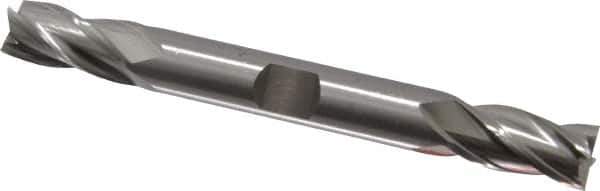 OSG - 3/8", 3/4" LOC, 3/8" Shank Diam, 3-1/2" OAL, 4 Flute, Cobalt Square End Mill - Double End, Uncoated, Spiral Flute, 30° Helix, Centercutting, Right Hand Cut, Right Hand Flute, Series 543 - Eagle Tool & Supply