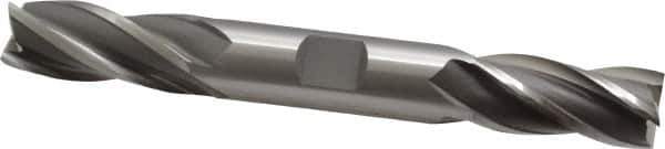 OSG - 5/8", 1-3/8" LOC, 5/8" Shank Diam, 5" OAL, 4 Flute, Cobalt Square End Mill - Double End, Uncoated, Spiral Flute, 30° Helix, Centercutting, Right Hand Cut, Right Hand Flute, Series 543 - Eagle Tool & Supply