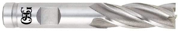 OSG - 5/8", 5/8" LOC, 5/8" Shank Diam, 2-3/4" OAL, 4 Flute, Cobalt Square End Mill - Single End, Uncoated, Spiral Flute, 30° Helix, Centercutting, Right Hand Cut, Right Hand Flute, Series 541 - Eagle Tool & Supply