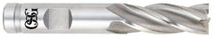 OSG - 2", 2" LOC, 2" Shank Diam, 5-3/4" OAL, 6 Flute, Cobalt Square End Mill - Eagle Tool & Supply