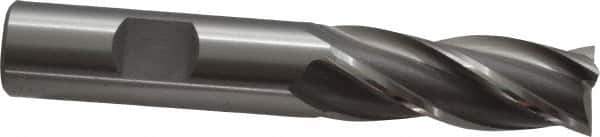 OSG - 5/8", 1-5/8" LOC, 5/8" Shank Diam, 3-3/4" OAL, 4 Flute, Cobalt Square End Mill - Single End, Uncoated, Spiral Flute, 30° Helix, Centercutting, Right Hand Cut, Right Hand Flute, Series 541 - Eagle Tool & Supply
