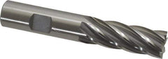 OSG - 5/8", 1-5/8" LOC, 5/8" Shank Diam, 3-3/4" OAL, 6 Flute, Cobalt Square End Mill - Single End, Uncoated, Spiral Flute, 30° Helix, Centercutting, Right Hand Cut, Right Hand Flute, Series 541 - Eagle Tool & Supply
