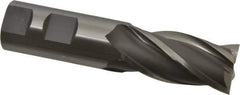 OSG - 1", 2" LOC, 1" Shank Diam, 4-1/2" OAL, 4 Flute, Cobalt Square End Mill - Single End, Uncoated, Spiral Flute, 30° Helix, Centercutting, Right Hand Cut, Right Hand Flute, Series 541 - Eagle Tool & Supply