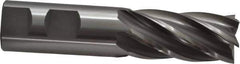OSG - 1", 2" LOC, 1" Shank Diam, 4-1/2" OAL, 6 Flute, Cobalt Square End Mill - Single End, Uncoated, Spiral Flute, 30° Helix, Centercutting, Right Hand Cut, Right Hand Flute, Series 541 - Eagle Tool & Supply