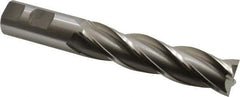 OSG - 1", 4" LOC, 1" Shank Diam, 6-1/2" OAL, 4 Flute, Cobalt Square End Mill - Single End, Uncoated, Spiral Flute, 30° Helix, Centercutting, Right Hand Cut, Right Hand Flute, Series 546 - Eagle Tool & Supply