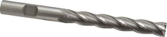 OSG - 3/8", 2-1/2" LOC, 3/8" Shank Diam, 4-1/4" OAL, 4 Flute, Cobalt Square End Mill - Single End, Uncoated, Spiral Flute, 30° Helix, Centercutting, Right Hand Cut, Right Hand Flute, Series 558 - Eagle Tool & Supply