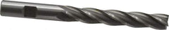 OSG - 1/2", 3" LOC, 1/2" Shank Diam, 5" OAL, 4 Flute, Cobalt Square End Mill - Single End, Uncoated, Spiral Flute, 30° Helix, Centercutting, Right Hand Cut, Right Hand Flute, Series 558 - Eagle Tool & Supply