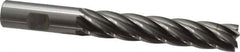 OSG - 3/4", 4" LOC, 3/4" Shank Diam, 6-1/4" OAL, 6 Flute, Cobalt Square End Mill - Single End, Uncoated, Spiral Flute, 30° Helix, Centercutting, Right Hand Cut, Right Hand Flute, Series 558 - Eagle Tool & Supply