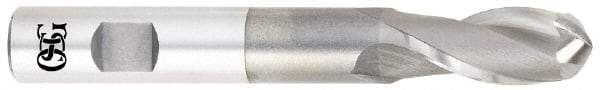 OSG - 5/8" Diam, 1-3/8" LOC, 2 Flute Cobalt Ball End Mill - Uncoated, Single End, 4-5/8" OAL, 5/8" Shank Diam, Spiral Flute - Eagle Tool & Supply
