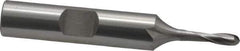 OSG - 1/8" Diam, 3/8" LOC, 2 Flute Cobalt Ball End Mill - Uncoated, Single End, 2-3/8" OAL, 3/8" Shank Diam, Spiral Flute - Eagle Tool & Supply