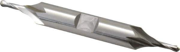 OSG - 1/8" Diam, 3/8" LOC, 2 Flute Cobalt Ball End Mill - Uncoated, Double End, 3-1/16" OAL, 3/8" Shank Diam, Spiral Flute - Eagle Tool & Supply