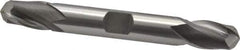 OSG - 3/8" Diam, 9/16" LOC, 2 Flute Cobalt Ball End Mill - Uncoated, Double End, 3-1/8" OAL, 3/8" Shank Diam, Spiral Flute - Eagle Tool & Supply