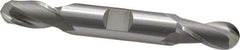 OSG - 7/16" Diam, 13/16" LOC, 2 Flute Cobalt Ball End Mill - Uncoated, Double End, 3-3/4" OAL, 1/2" Shank Diam, Spiral Flute - Eagle Tool & Supply