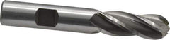 OSG - 1/2" Diam, 1-1/4" LOC, 4 Flute Cobalt Ball End Mill - Uncoated, Single End, 3-1/4" OAL, 1/2" Shank Diam, Spiral Flute - Eagle Tool & Supply