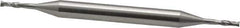 OSG - 1/16", 7/32" LOC, 3/16" Shank Diam, 2-1/2" OAL, 2 Flute, Cobalt Square End Mill - Double End, Uncoated, Spiral Flute, 30° Helix, Centercutting, Right Hand Cut, Right Hand Flute, Series 564 - Eagle Tool & Supply