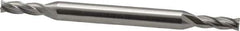 OSG - 1/8", 3/8" LOC, 3/16" Shank Diam, 2-1/4" OAL, 4 Flute, Cobalt Square End Mill - Double End, Uncoated, Spiral Flute, 30° Helix, Centercutting, Right Hand Cut, Right Hand Flute, Series 567 - Eagle Tool & Supply