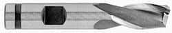 OSG - 7/16", 13/16" LOC, 3/8" Shank Diam, 2-1/2" OAL, 2 Flute, Cobalt Square End Mill - Single End, TiN Finish, Spiral Flute, 30° Helix, Centercutting, Right Hand Cut, Right Hand Flute, Series 520 - Eagle Tool & Supply