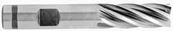 OSG - 7/8", 1-7/8" LOC, 7/8" Shank Diam, 4-1/8" OAL, 4 Flute, Powdered Metal Square End Mill - Single End, Uncoated, Spiral Flute, 30° Helix, Centercutting, Right Hand Cut, Right Hand Flute, Series 641 - Eagle Tool & Supply