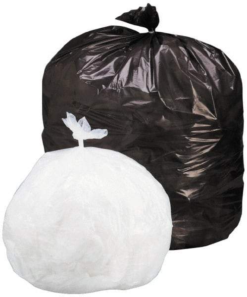 Ability One - 1 mil Thick, Heavy-Duty Trash Bags - Low-Density Polyethylene (LDPE), 36" Wide x 58" High, Orange - Eagle Tool & Supply