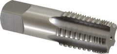OSG - 3/4-14 NPT, 5 Flutes, Bright Finish, High Speed Steel, Interrupted Thread Pipe Tap - 29/32 Inch Shank Diameter, 29/32 Inch Shank Diameter, 1-3/8 Inch Thread Length, 0.67 Inch Square Size, Regular Hook, Modified Bottoming Chamfer - Eagle Tool & Supply