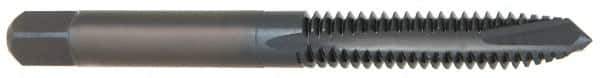 OSG - 5/8-11 UNC, 3 Flute, Oxide Finish, Powdered Metal Spiral Point Tap - Plug Chamfer, Right Hand Thread, 3-13/16" OAL, 1-13/16" Thread Length, 0.48" Shank Diam, 3B Class of Fit, Series 312 - Exact Industrial Supply