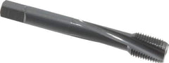 OSG - 1/2-20 UNF 3 Flute 3B Modified Bottoming Spiral Flute Tap - Powdered Metal, Oxide Finish, 3-3/8" OAL, Right Hand Flute, Right Hand Thread, H3 - Eagle Tool & Supply