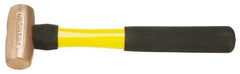 American Hammer - 2 Lb Head Nonsparking Mallet - 12" OAL, 11" Long Fiberglass Handle - Eagle Tool & Supply