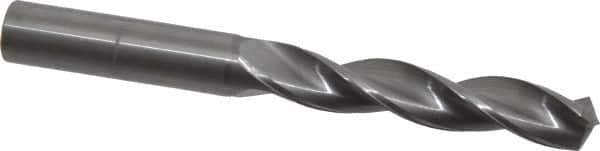 Kennametal - 31/64" 130° Solid Carbide Jobber Drill - Bright Finish, Right Hand Cut, Spiral Flute, Straight Shank, 4.65" OAL, Standard Point - Eagle Tool & Supply