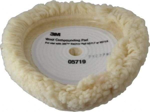 3M - 9" Diam Wool Bonnet Pad - Wool - Eagle Tool & Supply