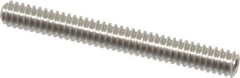 Value Collection - #4-40 UNC, 1" OAL, Cup Point Set Screw - Grade Austenitic A2 Stainless Steel, 0.05" Key - Eagle Tool & Supply