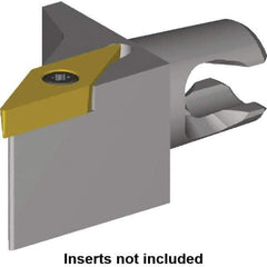 Kennametal - Right Hand Cut, Size KM16, VB.. 1103 Insert Compatiblity, External Modular Turning & Profiling Cutting Unit Head - 10mm Ctr to Cutting Edge, 20mm Head Length, Through Coolant, Series Micro Screw-On - Eagle Tool & Supply