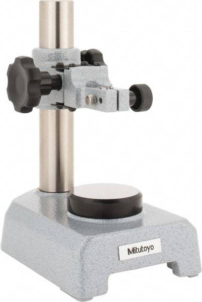 Mitutoyo - Rectangular Base, Indicator Transfer Stand - 205mm High, 6-5/8" Base Length x 4-21/64" Base Width x 1-3/4" Base Height, Includes Holder - Eagle Tool & Supply