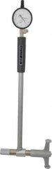 Mitutoyo - 6 Anvil, 6-1/2 to 10" Dial Bore Gage - 0.0001" Graduation, 9.8" Gage Depth, Accurate to 0.00008", Carbide Contact Point - Eagle Tool & Supply