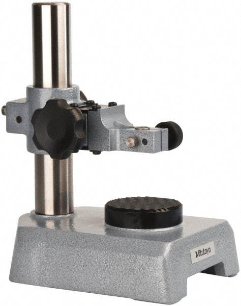 Mitutoyo - Rectangular Base, Indicator Transfer Stand - 205mm High, 6-5/8" Base Length x 4-21/64" Base Width x 1-3/4" Base Height, Includes Holder - Eagle Tool & Supply