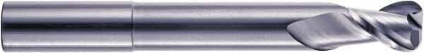 RobbJack - 1", 2 Flute, Single End, Solid Carbide, 0.09" Corner Radius End Mill - 6" OAL, 40° Helix, Right Hand Flute, 1" LOC, Right Hand Cut, 3-1/2" Extended Reach - Eagle Tool & Supply