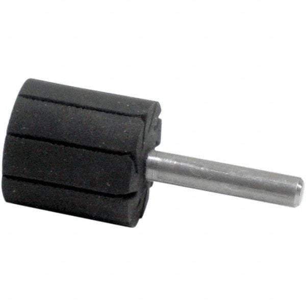 Dynabrade - 1" Wide x 1" Diam, Expander Wheel Spiral Band Drum - 1/4" Shank Diam, 12,000 RPM - Eagle Tool & Supply