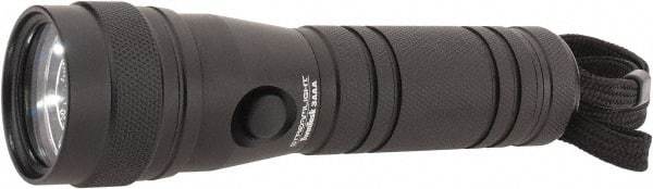 Streamlight - White LED Bulb, 100 Lumens, Industrial/Tactical Flashlight - Black Aluminum Body, 3 AAA Batteries Included - Eagle Tool & Supply