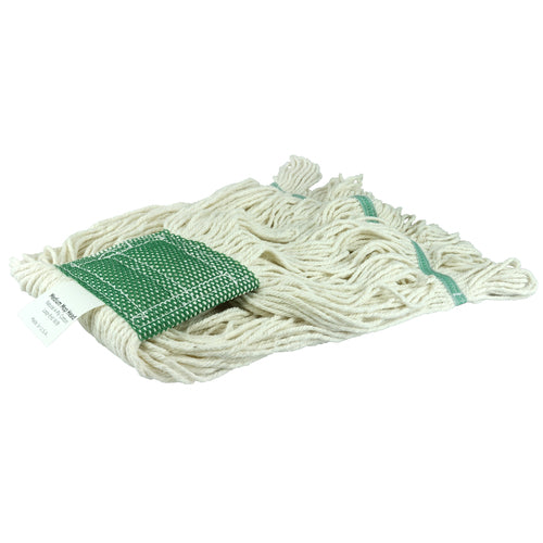 Medium Wet Mop Head, Loop End, 4-Ply Cotton Yarn - Eagle Tool & Supply