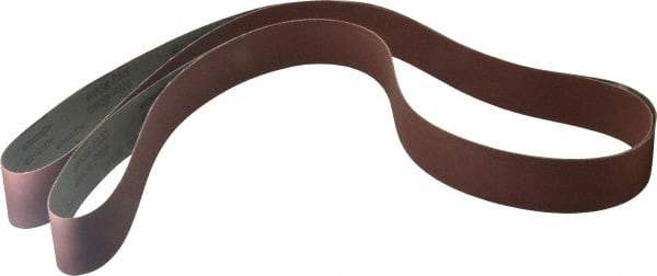 Tru-Maxx - 2" Wide x 132" OAL, 320 Grit, Aluminum Oxide Abrasive Belt - Aluminum Oxide, Extra Fine, Coated, J Weighted Cloth Backing - Eagle Tool & Supply