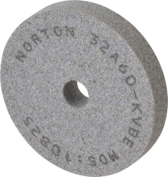 Norton - 60 Grit Aluminum Oxide Type 1 Internal Grinding Wheel - 3" Diam x 1/2" Hole x 1/2" Thick, 10,825 Max RPM, Type 1 Medium Grade, K Hardness, Vitrified Bond, One-Side Recess - Eagle Tool & Supply