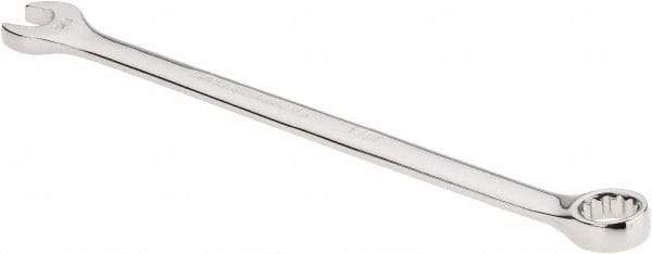 GearWrench - 3/8" 12 Point Offset Combination Wrench - 15° Offset Angle, 6-1/2" OAL, Steel, Polished Finish - Eagle Tool & Supply