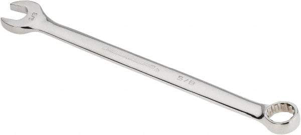 GearWrench - 5/8" 12 Point Offset Combination Wrench - 15° Offset Angle, 9-1/2" OAL, Steel, Polished Finish - Eagle Tool & Supply