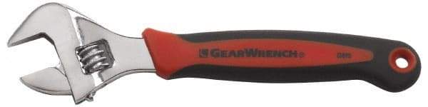 GearWrench - 13/16" Jaw Capacity, 6" Standard Adjustable Wrench - Steel, Chrome Finish - Eagle Tool & Supply