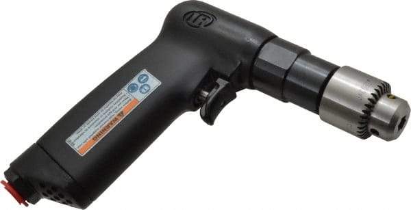 Ingersoll-Rand - 1/4" Keyed Chuck - Pistol Grip Handle, 2,800 RPM, 11 CFM, 0.25 hp, 90 psi - Eagle Tool & Supply